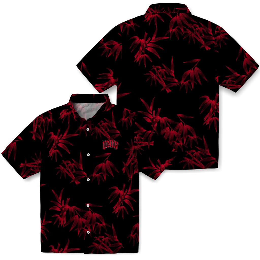 UNLV Rebels Hawaiian Shirt - Bamboo Branches unlv rebels bamboo branches red black hawaiian shirts high quality
