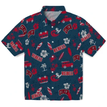 unlv rebels beach vibe navy hawaiian shirts best selling