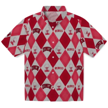 unlv rebels balloon plaid red hawaiian shirts best selling