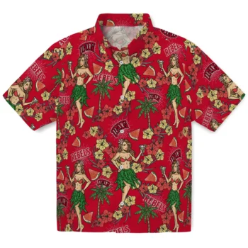 unlv rebels hawaiian girls design red hawaiian shirts best selling
