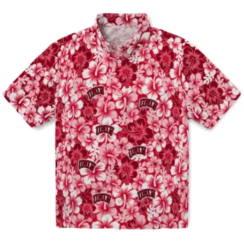unlv rebels hibiscus blooms red hawaiian shirts best selling