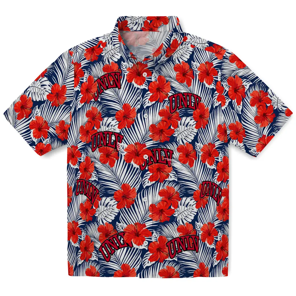 UNLV Rebels Hawaiian Shirt - Hibiscus Fiesta unlv rebels hibiscus fiesta red royal blue hawaiian shirts best selling