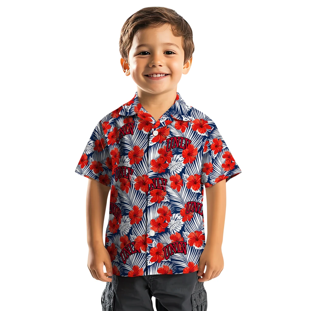 UNLV Rebels Hawaiian Shirt - Hibiscus Fiesta unlv rebels hibiscus fiesta red royal blue hawaiian shirts top rated