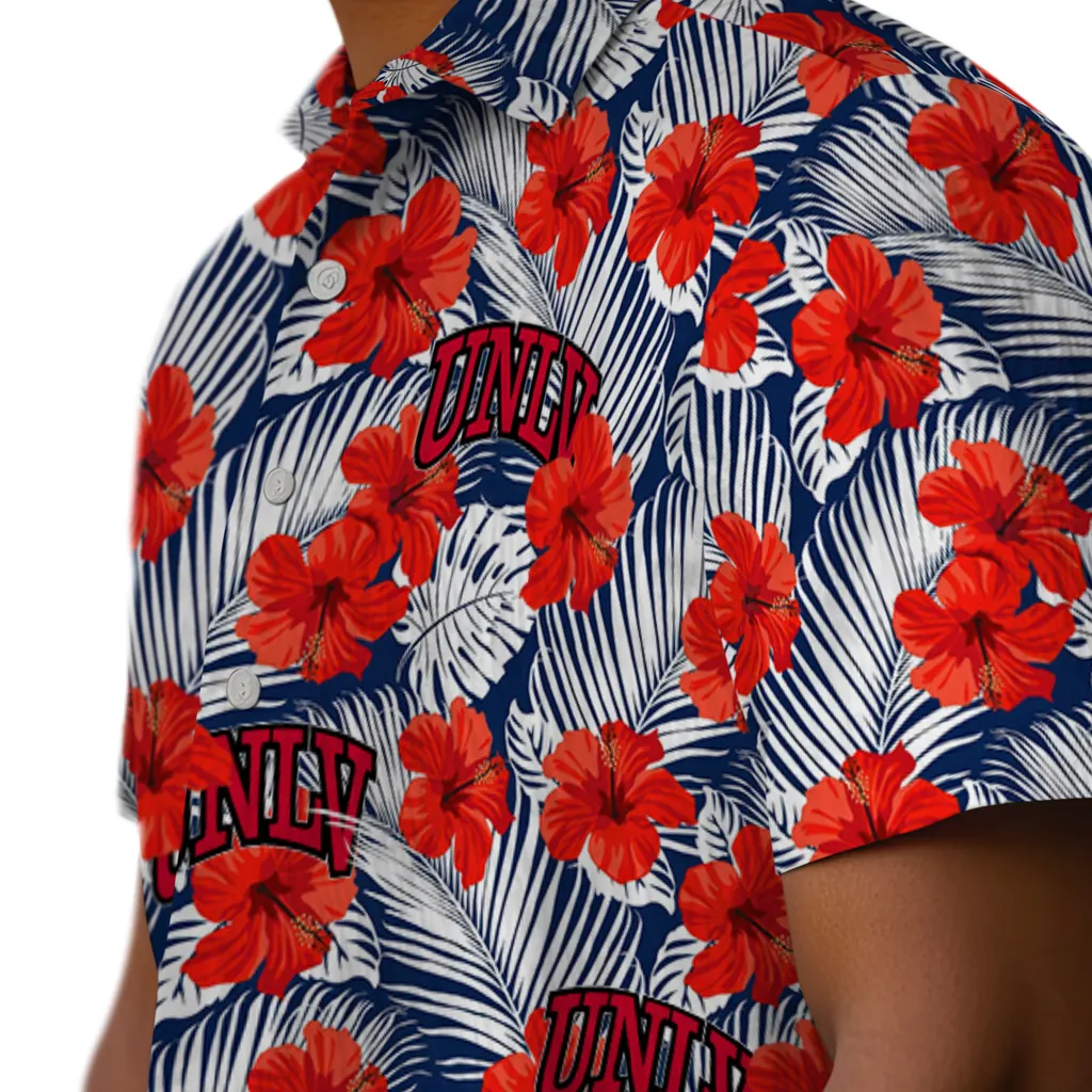 UNLV Rebels Hawaiian Shirt - Hibiscus Fiesta unlv rebels hibiscus fiesta red royal blue hawaiian shirts trendy