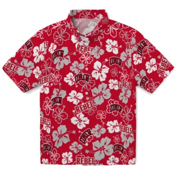unlv rebels hibiscus bloom red hawaiian shirts best selling