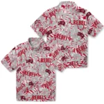 UNLV Rebels Hawaiian Shirt – Hibiscus Overlay