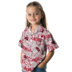 UNLV Rebels Hawaiian Shirt – Hibiscus Overlay