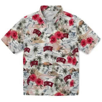 unlv rebels hibiscus seaside white hawaiian shirts best selling