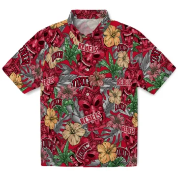 unlv rebels tiki jungle red hawaiian shirts best selling