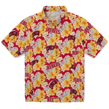 unlv rebels hibiscus tropics red yellow hawaiian shirts best selling