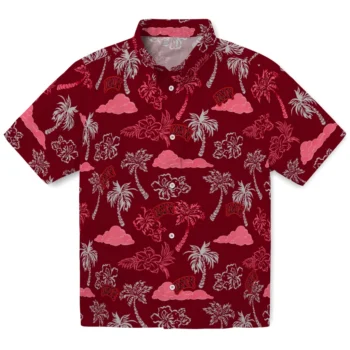 unlv rebels palm and clouds red hawaiian shirts best selling