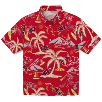 unlv rebels palm tree island red hawaiian shirts best selling