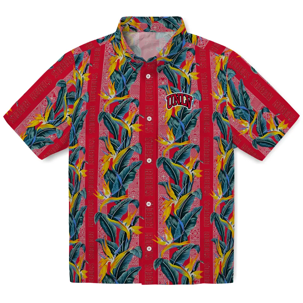 UNLV Rebels Hawaiian Shirt - Paradise Vines unlv rebels paradise vines red hawaiian shirts best selling