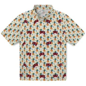 unlv rebels pineapple delight beige hawaiian shirts best selling