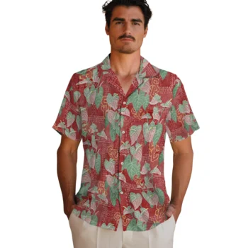 usc trojans anthurium overlay red hawaiian shirts fashion forward