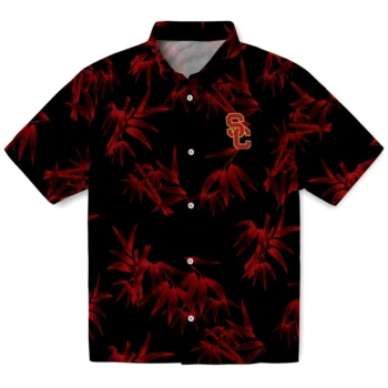 usc trojans bamboo branches red black hawaiian shirts best selling