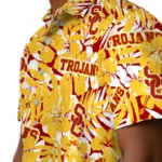 USC Trojans Hawaiian Shirt – Hibiscus Overlay