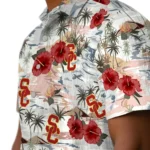 USC Trojans Hawaiian Shirt – Hibiscus Seaside