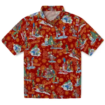 usc trojans simpsons christmas red hawaiian shirts best selling
