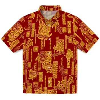 usc trojans turtle lines red hawaiian shirts best selling