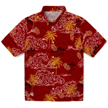 usc trojans wave palm red hawaiian shirts best selling