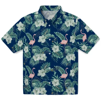 utah jazz flamingo palms navy hawaiian shirts best selling