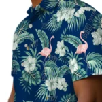Utah Jazz Hawaiian Shirt – Flamingo and Hibiscus
