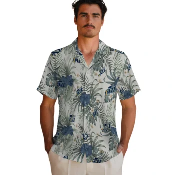 utah jazz hibiscus designs beige hawaiian shirts fashion forward