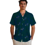 Utah Jazz Hawaiian Shirt – Leaf Outline