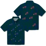 Utah Jazz Hawaiian Shirt – Leaf Outline