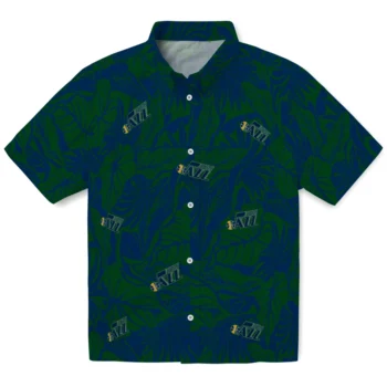 utah jazz monstera layer navy hawaiian shirts best selling