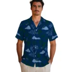 Utah Jazz Hawaiian Shirt – Palm And Clouds