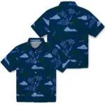Utah Jazz Hawaiian Shirt – Palm And Clouds