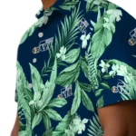 Utah Jazz Hawaiian Shirt – Palm Leaves