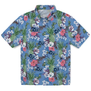 utah jazz pineapple bouquet best sky blue hawaiian shirts best selling