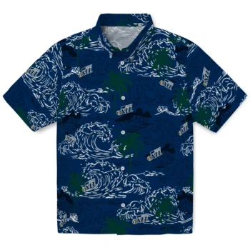 utah jazz wave palm navy hawaiian shirts best selling