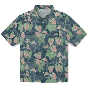 utah state aggies anthurium overlay navy hawaiian shirts best selling