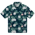 Utah State Aggies Hawaiian Shirt – Flamingo and Hibiscus