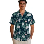 Utah State Aggies Hawaiian Shirt – Flamingo and Hibiscus