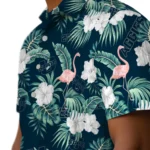 Utah State Aggies Hawaiian Shirt – Flamingo and Hibiscus