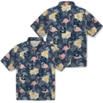 Utah State Aggies Hawaiian Shirt – Flamingo Hibiscus