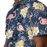 Utah State Aggies Hawaiian Shirt – Flamingo Hibiscus