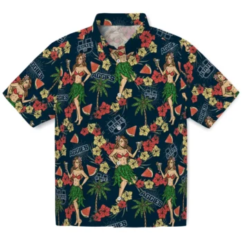 utah state aggies hawaiian girls design navy hawaiian shirts best selling