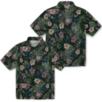 Utah State Aggies Hawaiian Shirt – Hibiscus Leaves Pattern