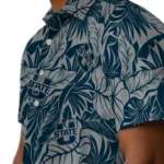 Utah State Aggies Hawaiian Shirt – Monstera Layer