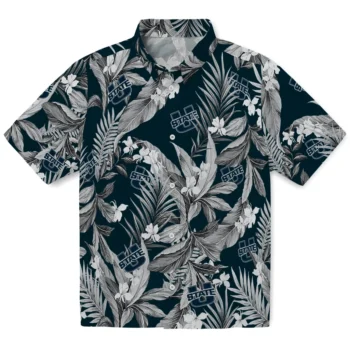 utah state aggies palm leaves navy hawaiian shirts best selling