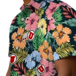 Utah Utes Hawaiian Shirt – Brilliant Hibiscus Garden