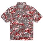 Utah Utes Hawaiian Shirt – Hibiscus Overlay