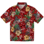 Utah Utes Hawaiian Shirt – Hibiscus Tiki Jungle