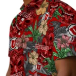 Utah Utes Hawaiian Shirt – Hibiscus Tiki Jungle